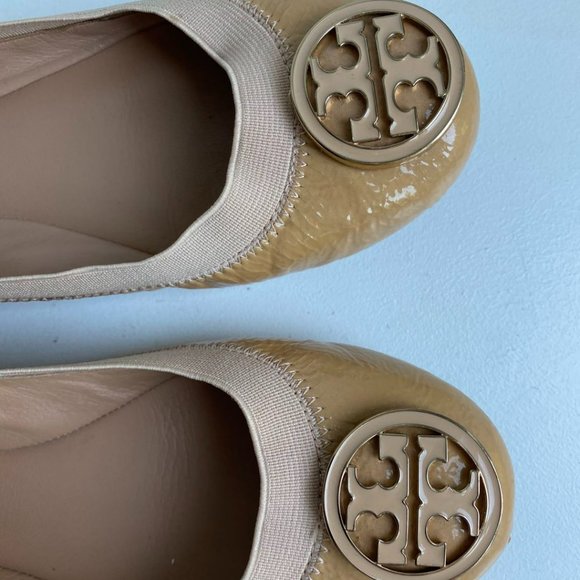 Tory Burch Patent Leather Ballet Flats - Picture 2 of 8